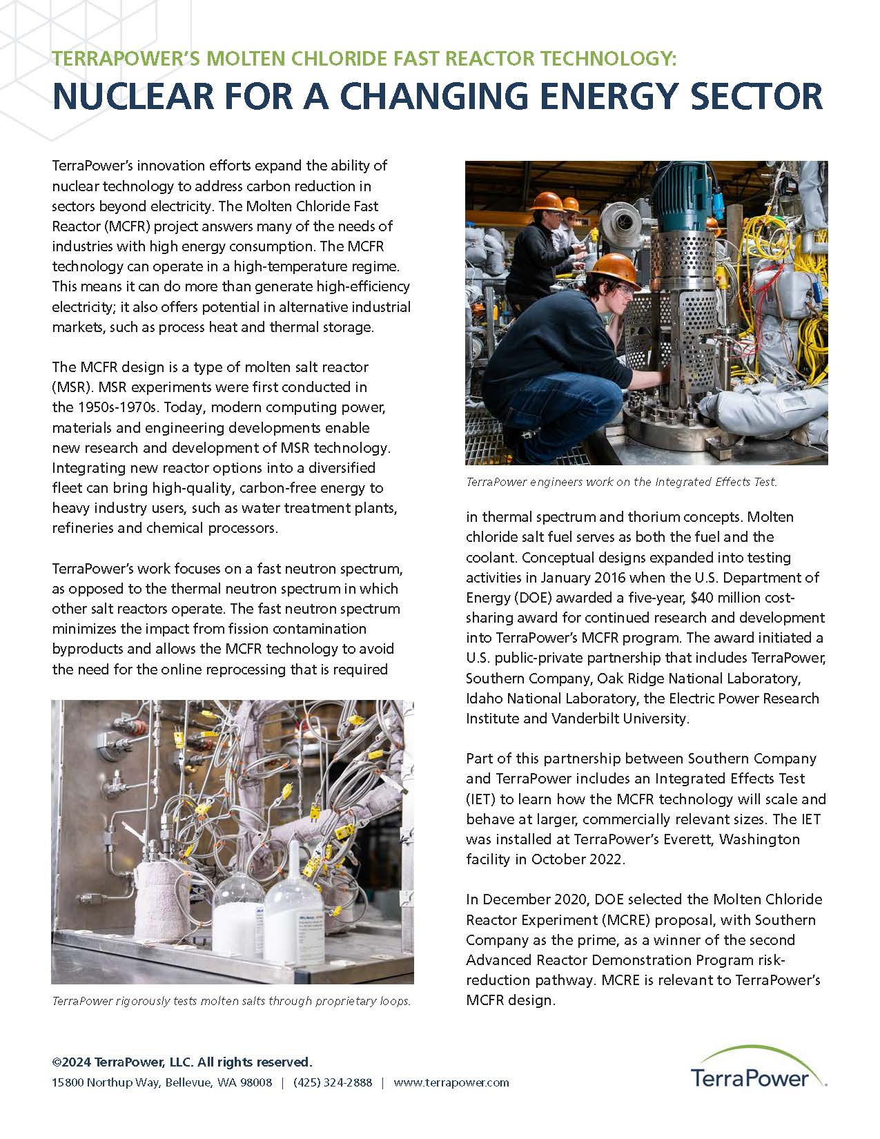 MCFR Factsheet
