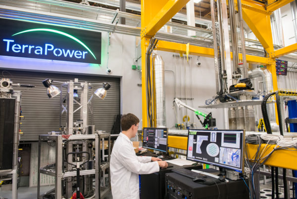 TerraPower engineer in a lab