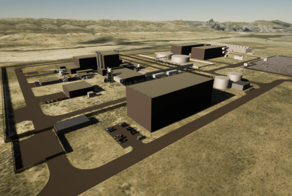 Natrium reactor rendering in Wyoming